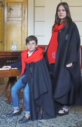 chorister's winter uniform always worn without socks